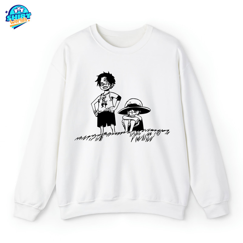 One Piece T-Shirt, Anime One Piece, Anime T-shirt, Anime Brotherhood Shirt, Manga Shirt, Vintage Anime Shirt, Luffy and Ace Childhood Shirt.jpg