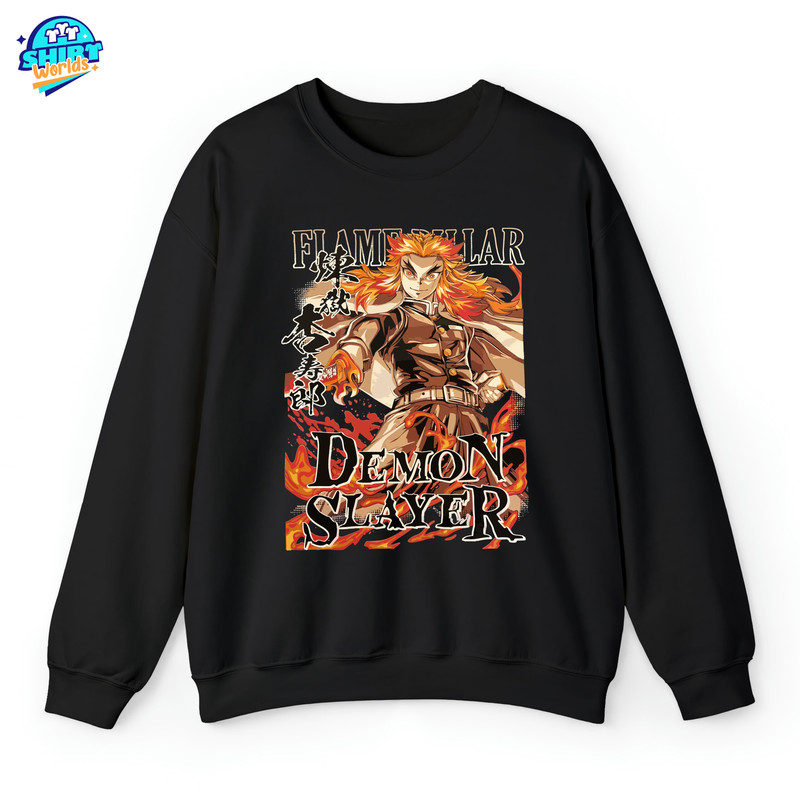 Rengoku Demon Anime Fan Gift Shirt, Anime Slayer shirt, Anime Hoodie, Anime Gifts, Japanese Gift, Zenitsu Otaku Lover, Anime Lover Shirt.jpg