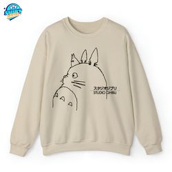 vintage my neighbor totoro ghibli sweatshirt, totoro gift shirt hayao miyazaki, totoro hoodie, ghibli sweatshirt, spirit