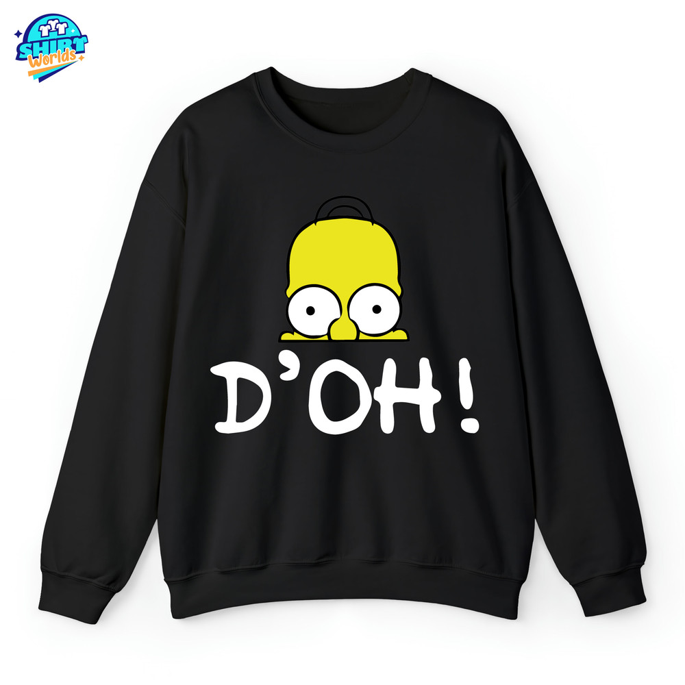 The Simpsons Homer D’oh T-shirt, The Simpsons T-shirt, The Simpsons Merch, Cartoon TV Show Tee, Series Fan Tee, The Simpsons Fan Shirt.jpg