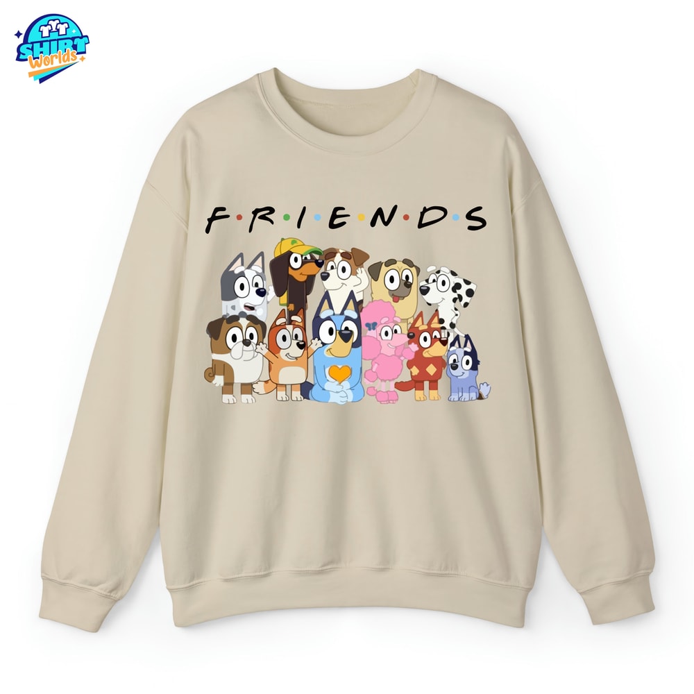 Bluey Friends Shirt, Bluey Friends Shirt, Bluey Friends Shirt, Friends of Bluey Shirt, Bluey Shirt Kids, Custom Bluey Family Birthday Shirt.jpg