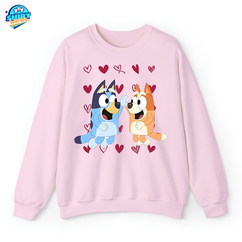Bluey Valentines Shirt Bluey Friends Shirt Friends of Bluey Shirt Bluey Shirt Kids Bluey Family Birthday Shirt Bluey Show Shirt.jpg