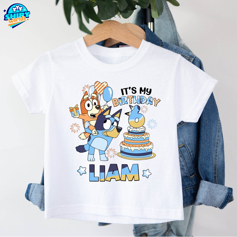 Personalized Bluey Birthday Shirt, Bluey Family Matching Tee, Bluey Bingo Youth Shirt, Custom Bluey Birthday Hoodie,Bluey Toddler Sweatshirt.jpg