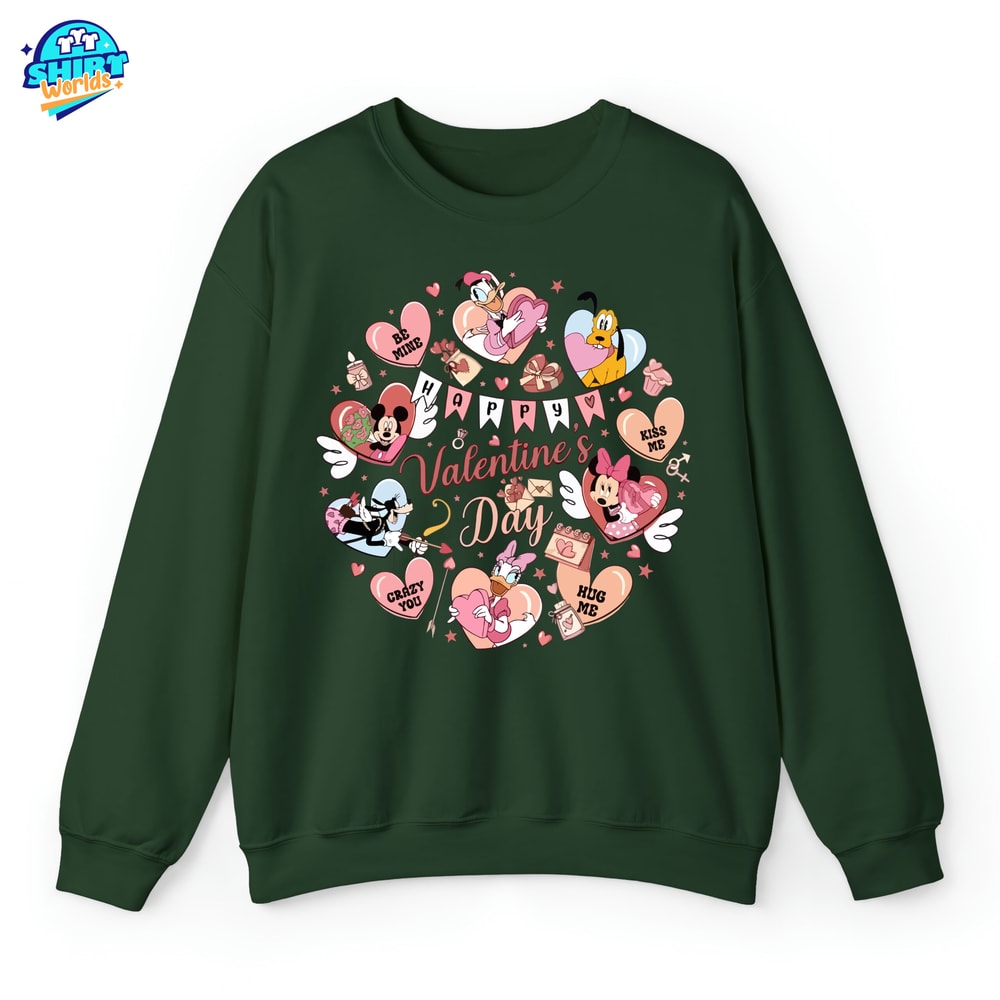 Mickey And Friends Valentine Shirt, Disney Valentines Day Sweatshirt, Disney Valentine's Day Hoodie, Mickey Minnie Valentine Shirt.jpg