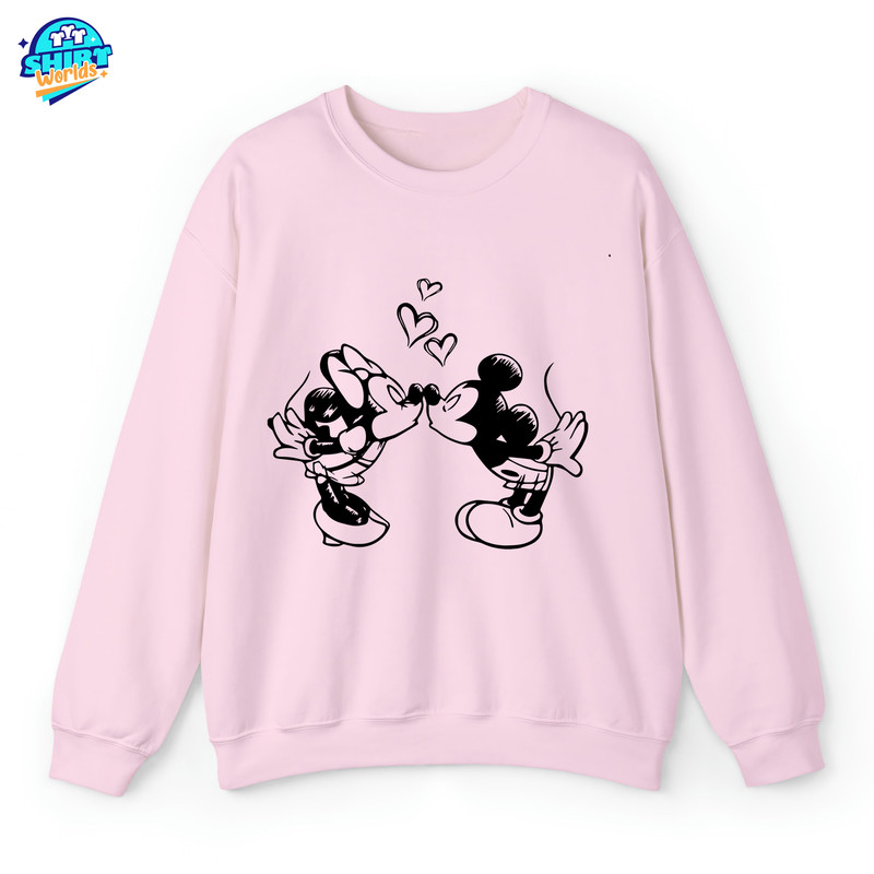 Mickey and Minnie Valentine, Magical Castle Sweatshirt, Disneyland Balloons Shirt,Valentines Day Disney Sweatshirt,Disney Family Trip.jpg