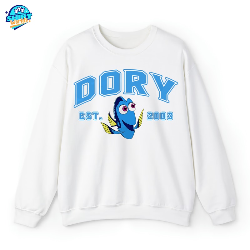 Nemo and Dory Sweatshirts, Finding Nemo Shirt, Disney Shirt, Cartoon Crewneck, Disney Couple Shirt, Valentine Day Gift.jpg