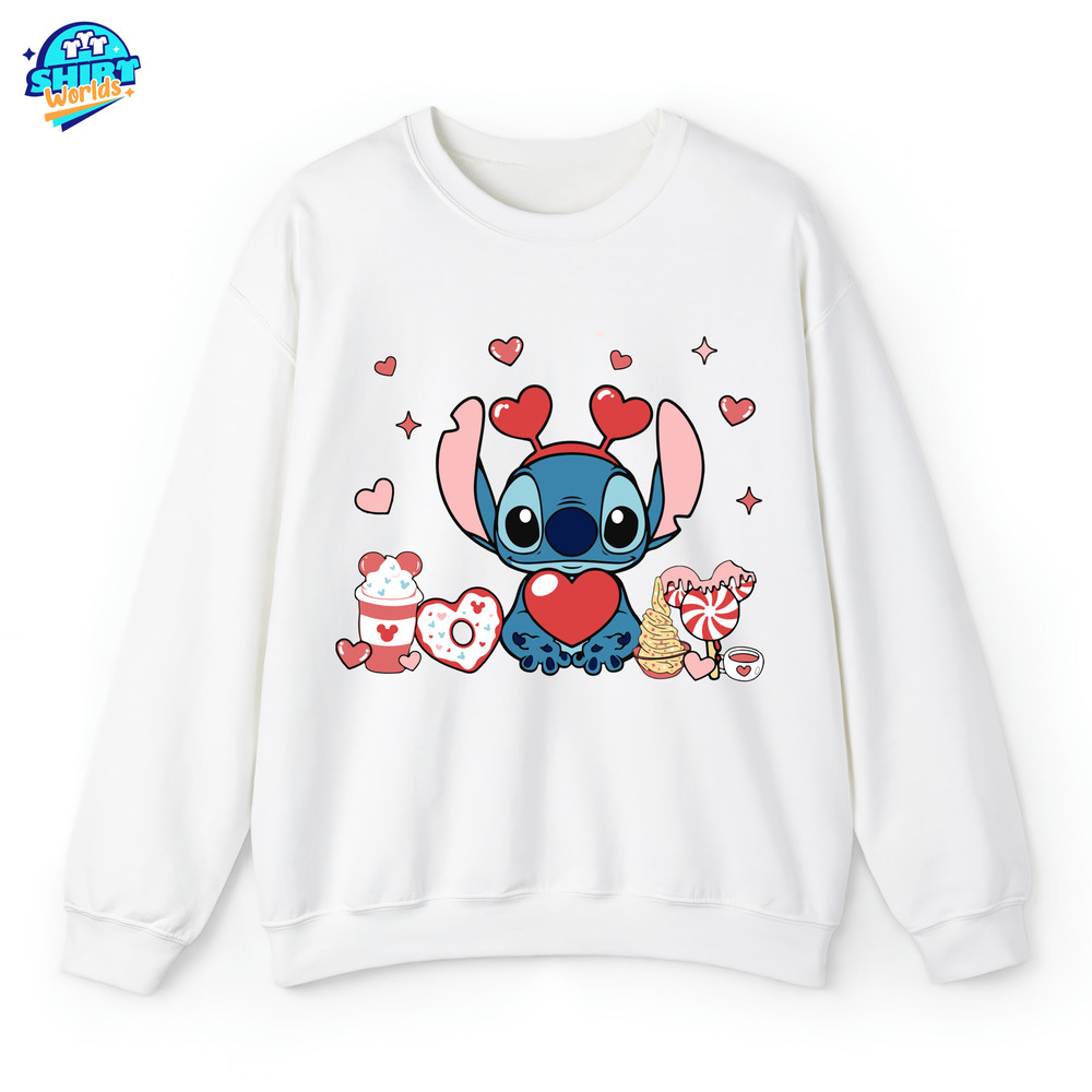 Stitch Valentine's Day Shirt, Disney Valentine's Day Shirt, Lilo and Stitch Shirt, Disney Sweatshirt, Stitch Shirt, Stitch And Angel Shirt.jpg