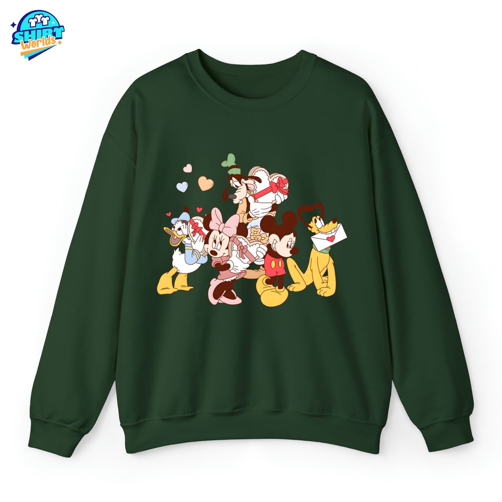 Vintage Mickey and Friends Valentine Shirt, Disney Valentine Sweatshirt, Valentines Day Shirt, Disney Love Mickey, Valentine Mouse.jpg