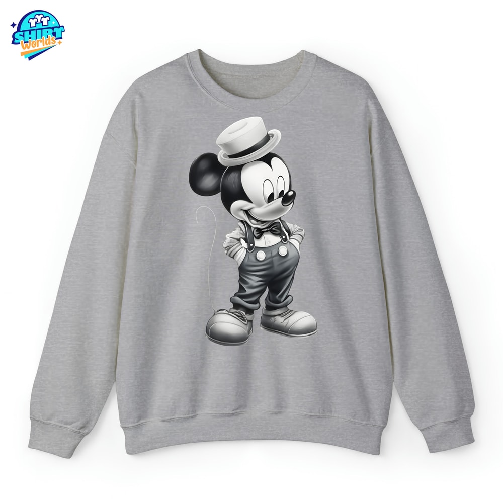 Vintage Mickey and Minnie Couple Shirt, Disney Nostalgia Mickey Mouse Shirt, Couple Disneyland Shirt, Disney Silhouette Tee, Unisex Shirts.jpg