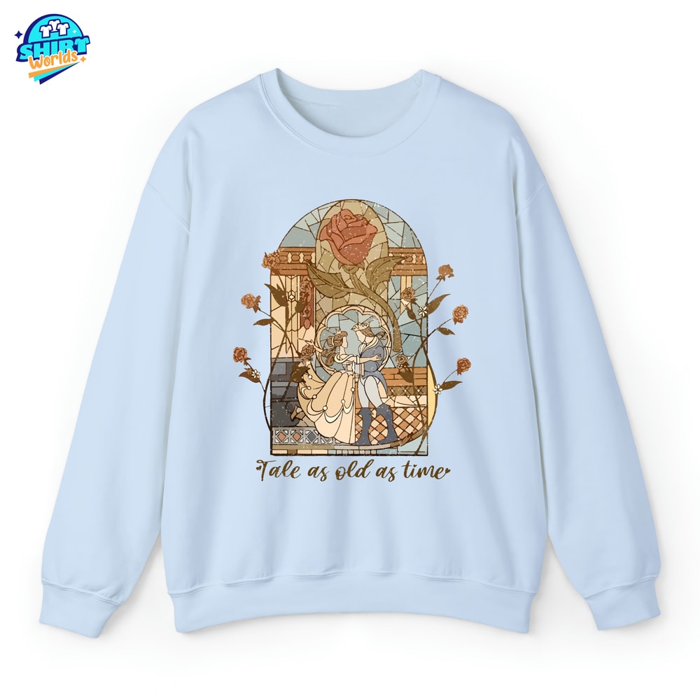 Vintage Tale as Old as Time Shirt, Retro Beauty and the Beast T-Shirt, Disney Princess Shirt, Belle Beauty Princess Tees.jpg