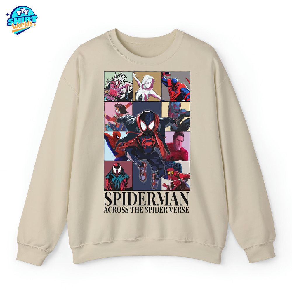 Spiderman Eras Style Shirt, Across the Spiderverse Sweatshirt, Avengers Superhero Homage Vintage Shirt, Graphic Tee For Women Trendy.jpg