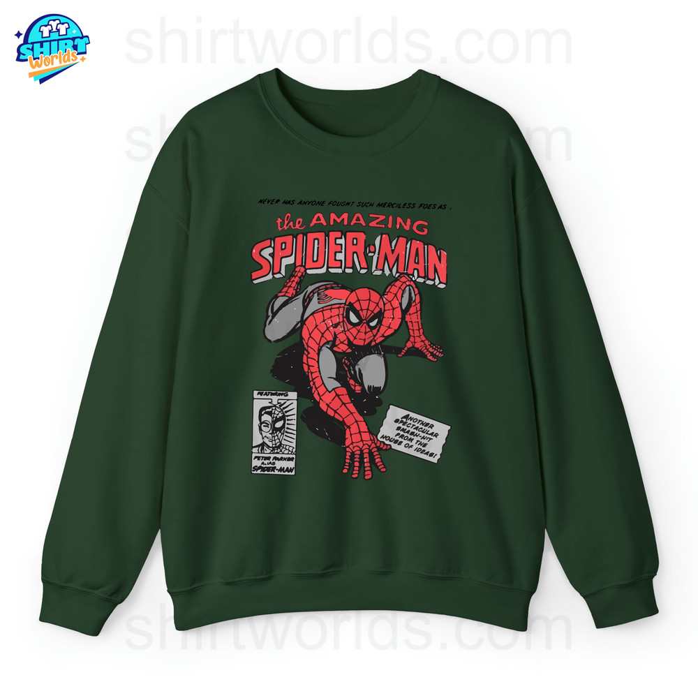 Unisex Vintage 90s Marvel The Amazing Spider Man Sweatshirt, Retro Spiderman Comic Hoodie, MCU Fans Gift, Marvel Avengers Spiderman.jpg
