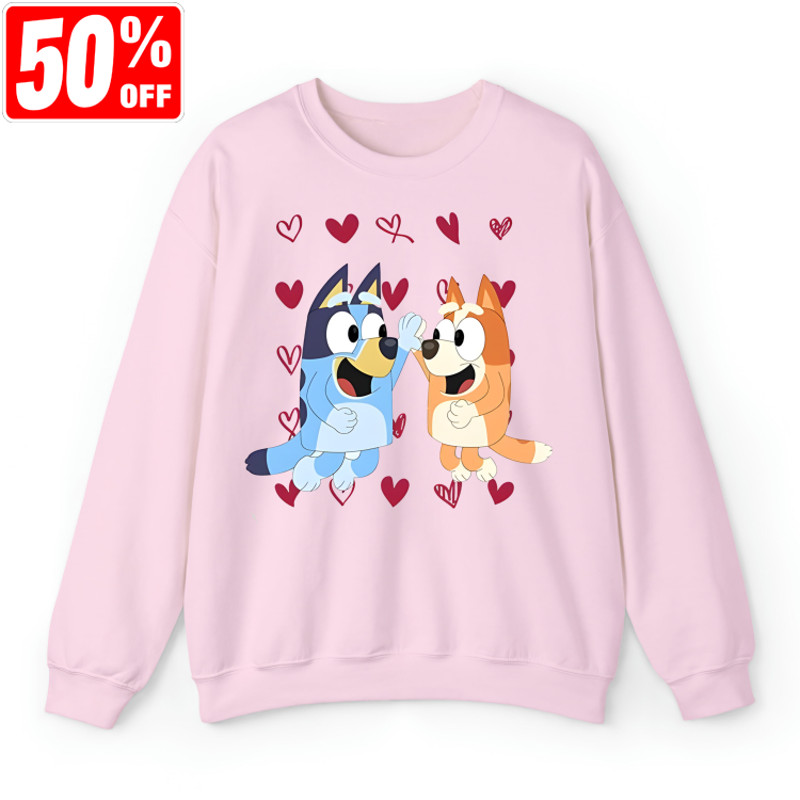Bluey Valentines Shirt Bluey Friends Shirt Friends of Bluey Shirt Bluey Shirt Kids Bluey Family Birthday Shirt Bluey Show Shirt.jpg