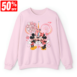 mickey and minnie with pink balloon tea cup valentine shirt, disney couple matching t-shirt, valentine's day gift, disne