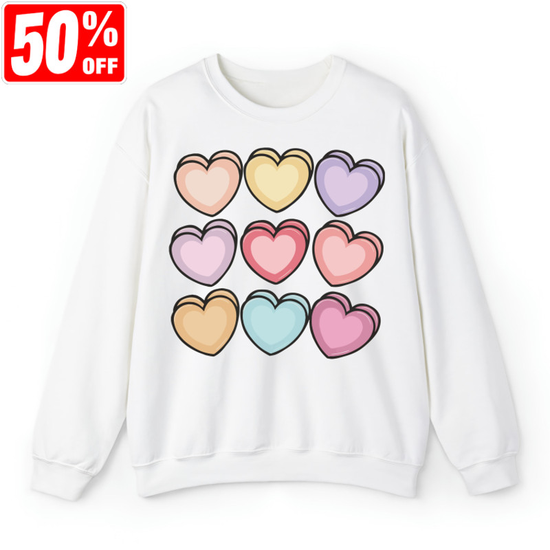 Valentine Hearts Sweatshirt, Valentines Day Gift, Retro Valentine T-shirt, Valentine Gift For Her,Valentine Era Hoodie,Gift For Valentine.jpg