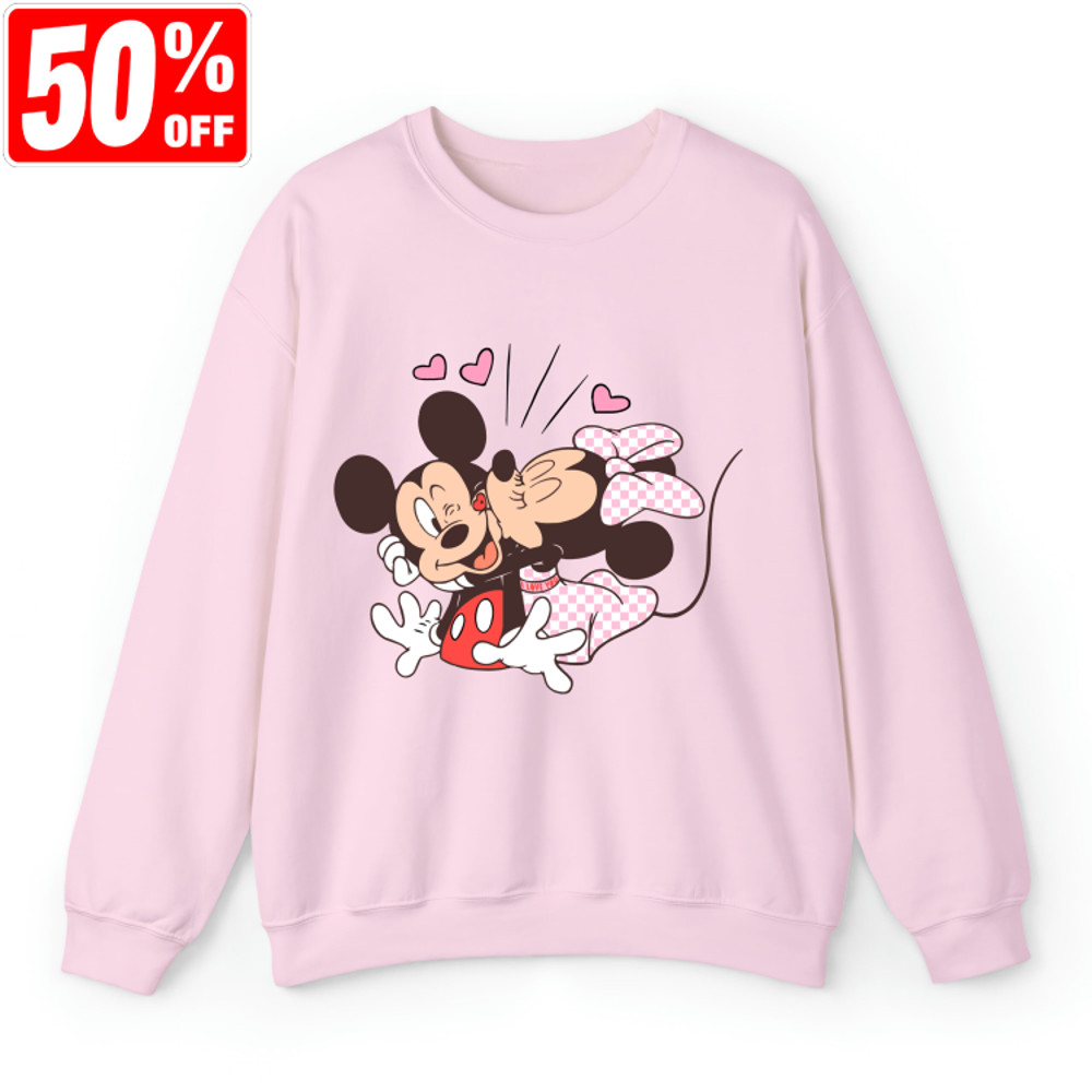 Vintage Mickey and Minnie Sweatshirt, Disney Valentines Day Sweatshirt, Disney Valentine's Day Shirt, Mickey Minnie Valentine Shirt.jpg