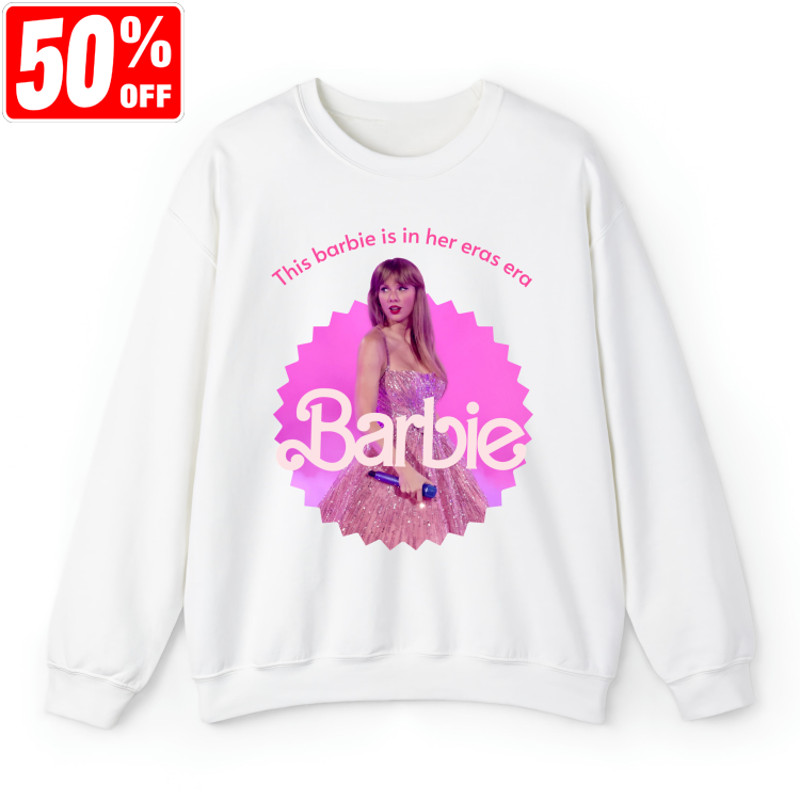 Taylor Barbie Shirt, This Barbie In Her Eras Era Shirt, Swiftie Merch, The Era Tour 2023 Sweatshirt, Concert Music Gift, Taylor Tour Tee.jpg