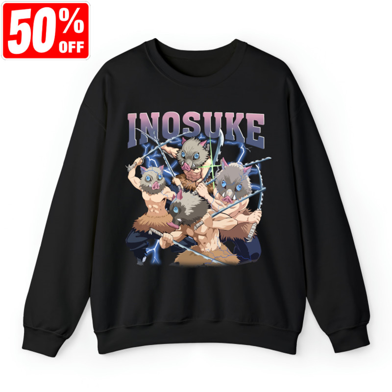 Inosuke Character Shirt, Demon Slayer, Anime Demon. Shirt, Vintage Anime Shirt, Anime Shirt, Gift For Anime Lovers.jpg