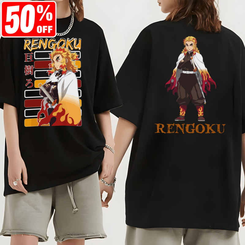 Kyojuro Rengoku Demon Slayer Anime, Anime Manga Shirt, Anime Shirt, Gifts For Anime Lovers, Anime Demon Shirt.jpg