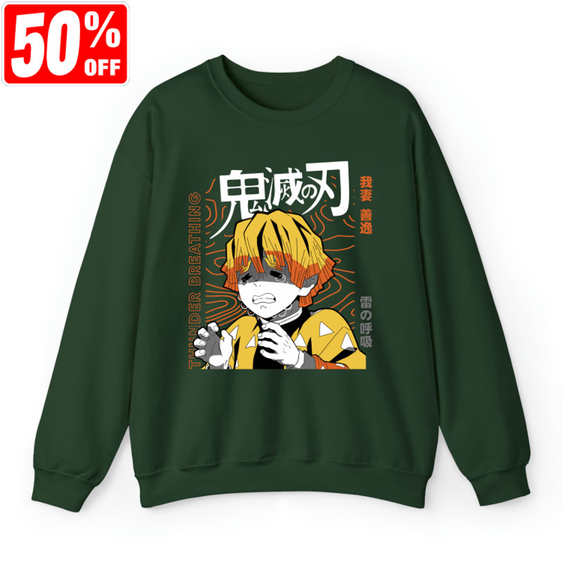 Zenitsu Shirt, Demon Slayer Anime, Anime Manga Shirt, Anime Shirt, Gifts For Anime Lovers, Anime Demon Shirt.jpg