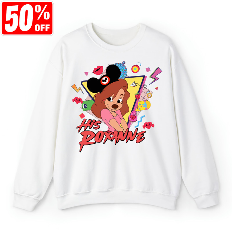 Disney Her Max and His Roxanne Couple Shirt, Retro 90s A Goofy Movie Sweatshirt, Valentine's Day Matching Tee, Disneyland Vacation, WDW Trip.jpg