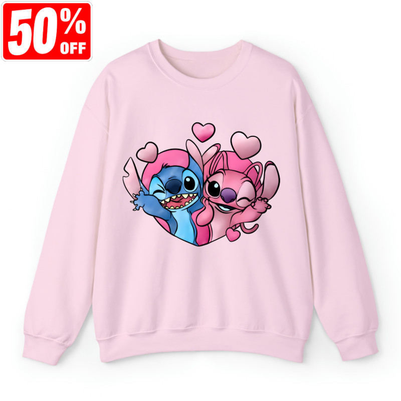 Disney Stitch and Angel Valentine Shirt, Angel Valentine Shirt, Disney Valentine's Day Shirt, Stitch Valentine Shirt.jpg