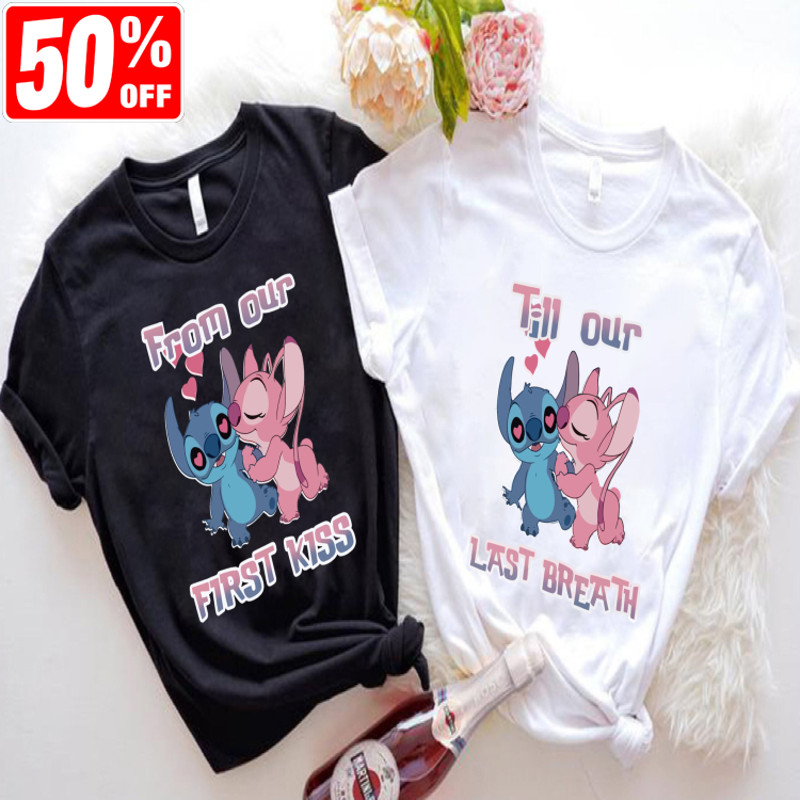 From Our First Kiss Till Our Last Breath, Valentine Shirt, Lilo and Stitch Shirt, Valentine Design, Stitch Shirt, Xoxo Shirt, Valentine Gift.jpg