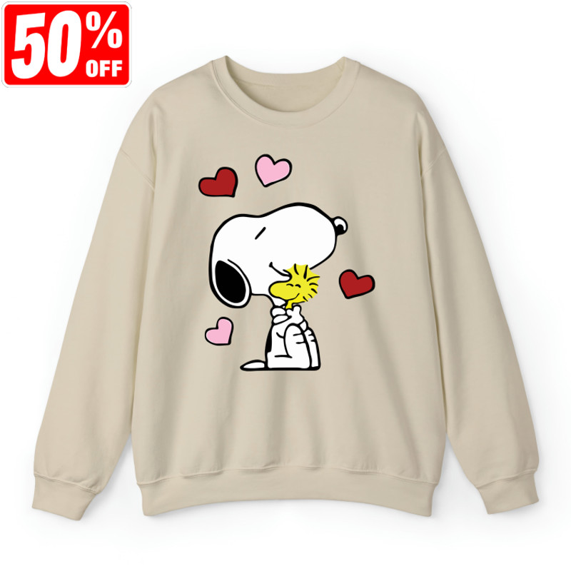 Hugging Snoopy Valentine Shirt, Cute Valentine Shirt, Snoopy Valentine's Day Love Shirt, Snoopy Shirt, Snoopy Love Shirt, Couple Shirt.jpg