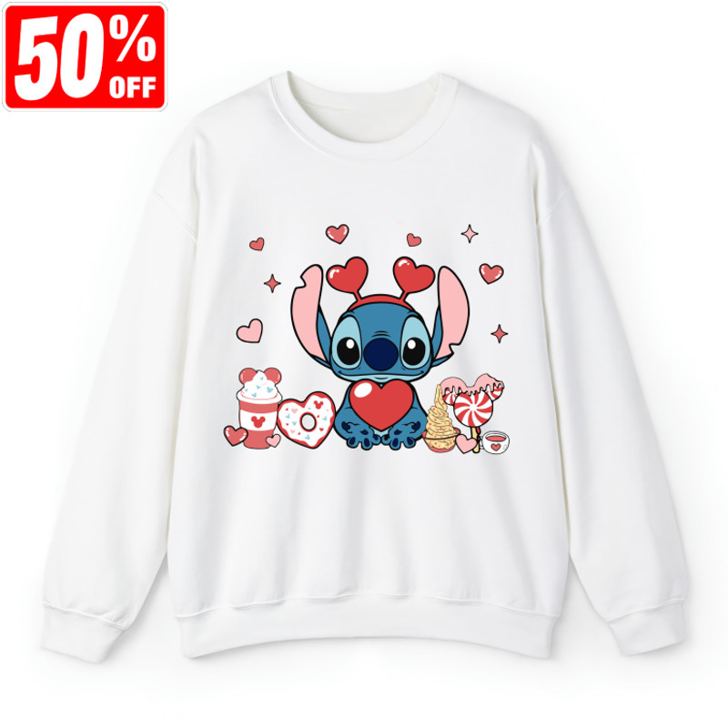 Stitch Valentine's Day Shirt, Disney Valentine's Day Shirt, Lilo and Stitch Shirt, Disney Sweatshirt, Stitch Shirt, Stitch And Angel Shirt.jpg