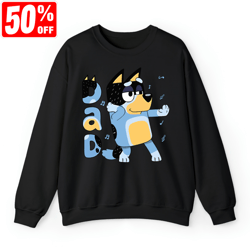 retro bluey family shirts, family matching shirts, bandit heeler shirt, bluey birthday tee, bandit chili bingo, bluey da