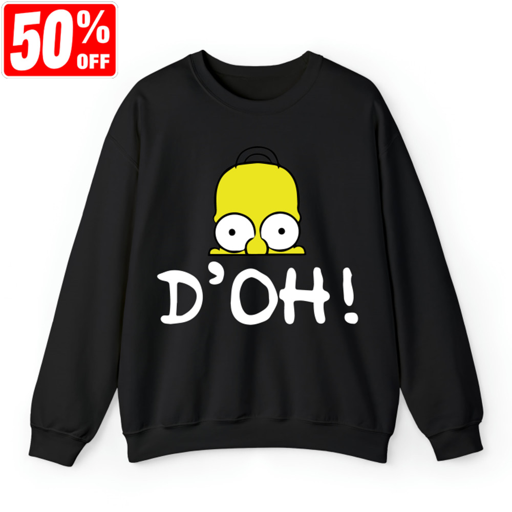 The Simpsons Homer D'oh T-shirt, The Simpsons T-shirt, The Simpsons Merch, Cartoon TV Show Tee, Series Fan Tee, The Simpsons Fan Shirt.jpg