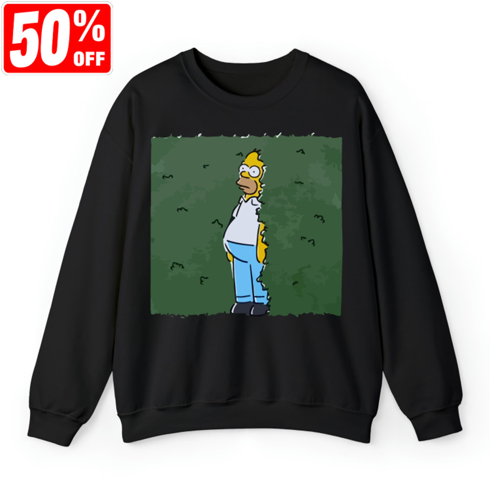 The Simpsons Homer Disappearing Into Bush, The Simpsons Shirt, The Simpsons Tee, The Simpsons Merch, Cartoon Shirts, The Simpsons Fan Shirt.jpg