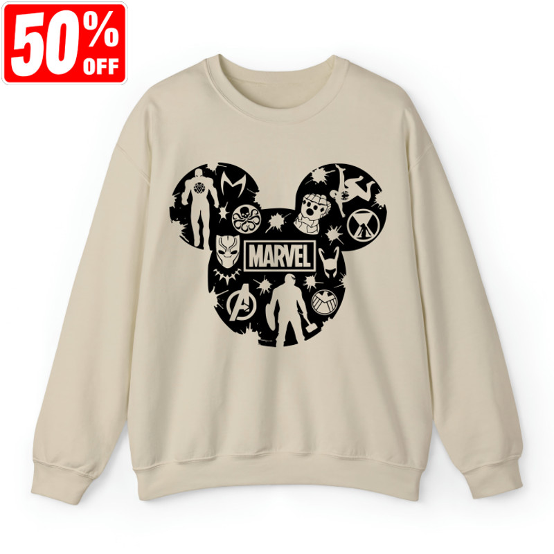 Marvel Mickey Sweatshirt, Marvel Shirt, Avengers Sweater, Superhero Shirt, Mickey Shirt, Disney Avenger Shirt, Marvel Lover Gift, MCU Shirt.jpg