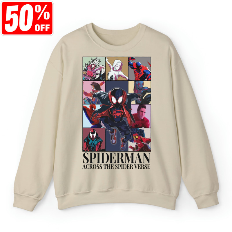 Spiderman Eras Style Shirt, Across the Spiderverse Sweatshirt, Avengers Superhero Homage Vintage Shirt, Graphic Tee For Women Trendy.jpg