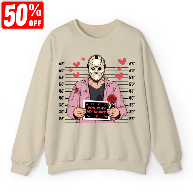 You Slay My Heart Shirt, Horror Valentine's Day, Scary Valentine Shirt, Happy Valentine's Day, Horror Movie Valentine.jpg