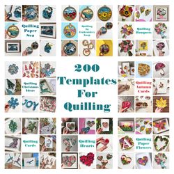 Quilling VIDEO TUTORIALS - Five hours of video lessons and ALL PATTERNS - PAPER ART CLASSES