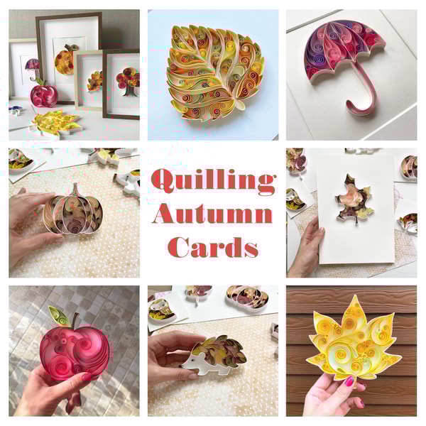 Autumn set of patterns | Templates to make Fall cards in Qui | Inspire ...
