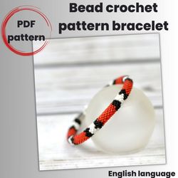 Bead Crochet rope Pattern PDF - Make your own bead crochet snake bracelet