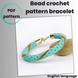 Turquoise Bracelet PDF Pattern - Beaded Jewelry Design