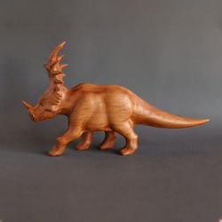 Wooden dinosaur Styracosaurus
