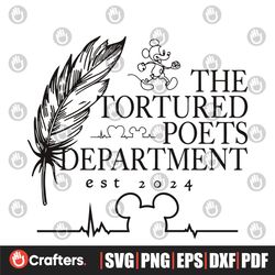 Mickey Mouse The Tortured Poets Department SVG