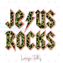 jesus rocks leopard easter funny rock band png