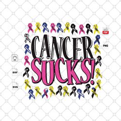 cancer suck, breast cancer svg, cancer awareness, cancer svg, cancer ribbon svg, cancer ribbon svg, cancer gift, cancer