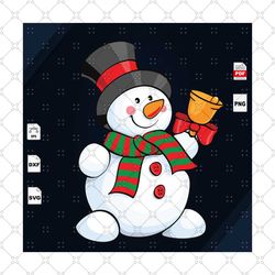 snowman with bell, christmas svg, snowman svg, christmas snowmen, christmas svg, merry christmas, christmas holiday, chr