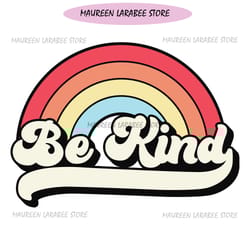 be kind autism awareness day rainbow svg