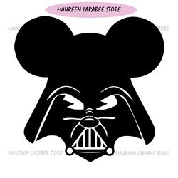 lord darth vader mouse head svg