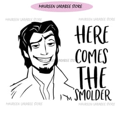 here comes the smolder tangled flynn rider svg