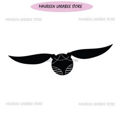 the golden snitch harry potter svg vector
