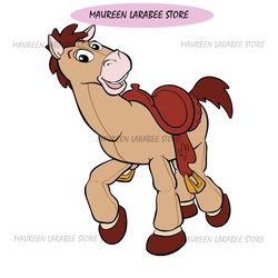bullseye the woody horse disney cartoon toy story svg