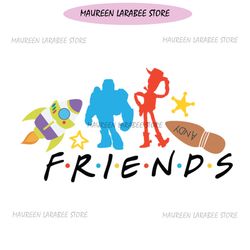 woody buzz lightyear toy story friends svg digital file